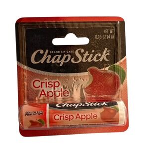 ChapStick Brand Lip Care Crisp Apple 0.15 oz Paraben Free Sealed New
